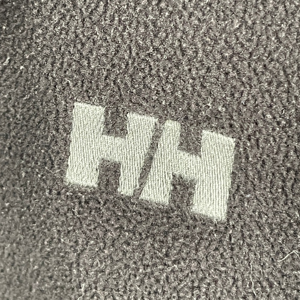 Helly Hansen Fleece Sweater Women M Black Quarter Zip Logo Hike Outdoor Polartec - Picture 6 of 12